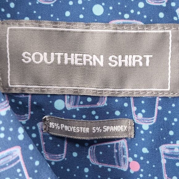 Southern Shirt Men's Party Foul Short Sleeve Baja Shirt - Picture 5 of 7